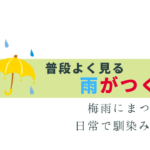 雨がつく季語 -梅雨と日常でよく使う言葉まとめ